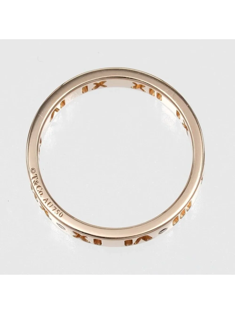 Tiffany & Co Pierced Atlas 18k Yellow Gold Diamond Ring
